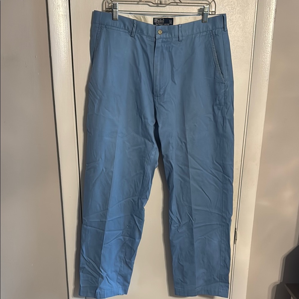 Vintage Ralph Lauren Men's Sky Blue Chinos